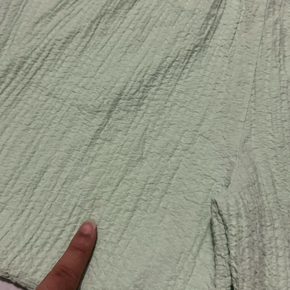 h&m Girl’s 14 Mint Green Gauze Elastic Pull On Wide Leg Pants - Picture 4 of 5